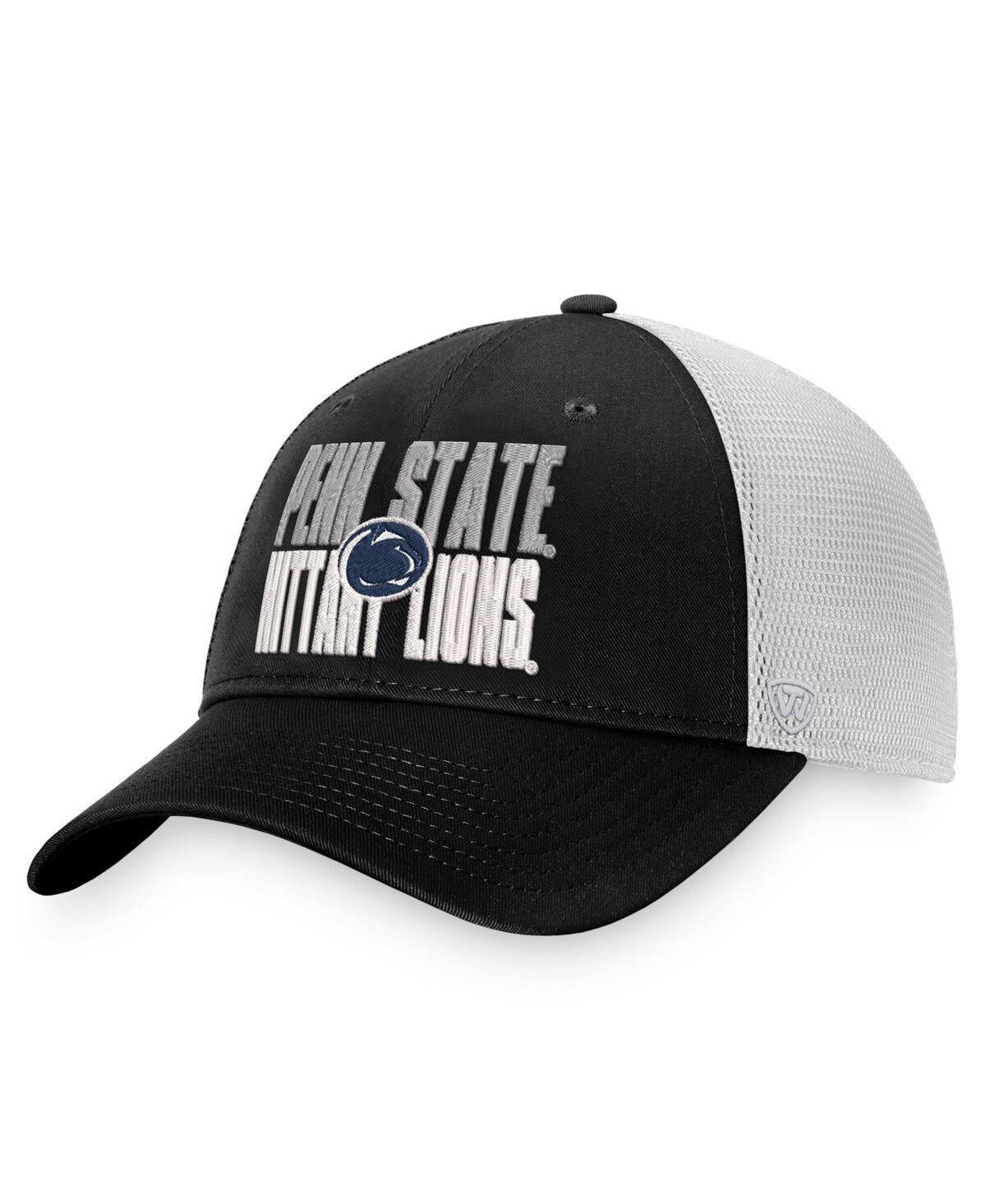 Mens Top of the World /White Penn State Nittany Lions Stockpile Trucker Snapback Hat Product Image