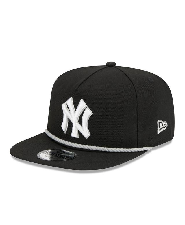 Mens New Era Black New York Yankees Branch Golfer Snapback Hat Product Image