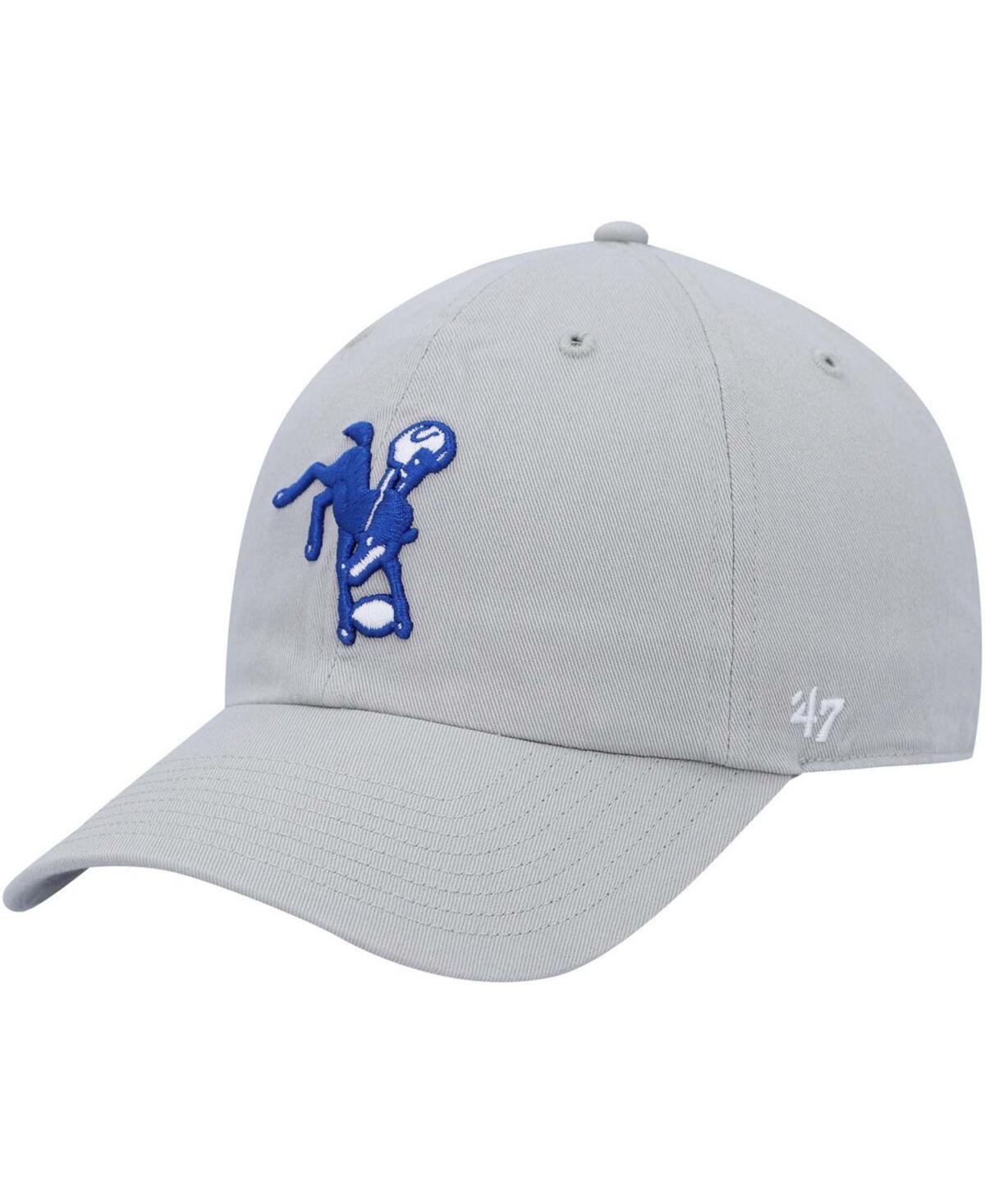 Mens 47 Gray Indianapolis Colts Clean Up Legacy Adjustable Hat Product Image