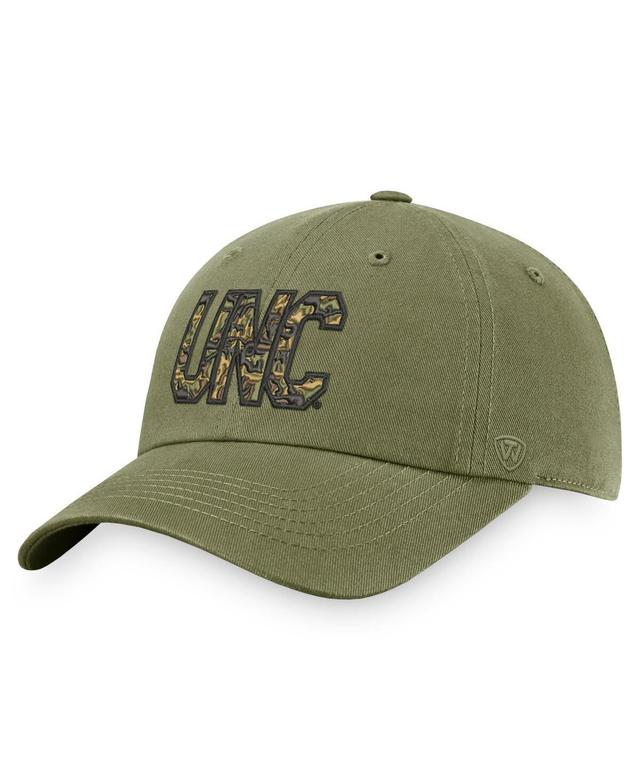 Mens Top of the World Olive North Carolina Tar Heels Oht Military-Inspired Appreciation Unit Adjustable Hat Product Image