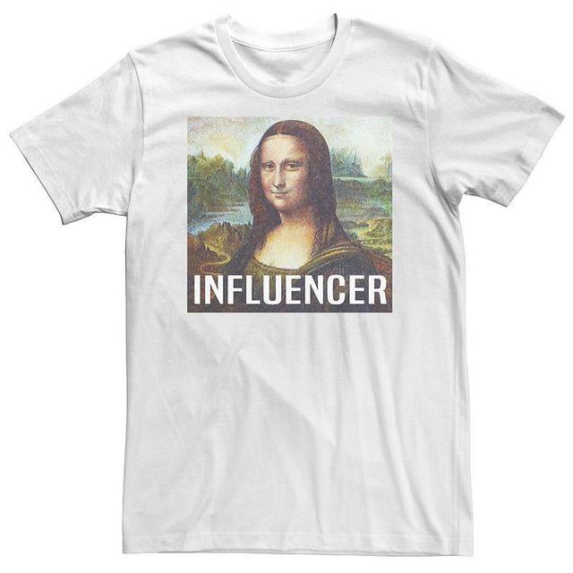 Big & Tall Trendy Mona Lisa Influencer Tee, Mens Product Image