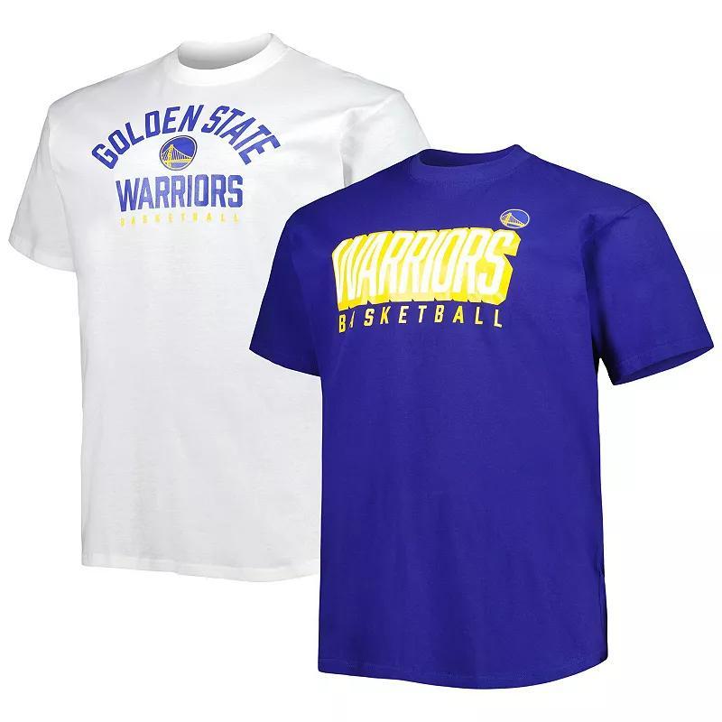 Mens Fanatics Royal Golden State Warriors Big and Tall Two-Pack T-shirt Set - Royal Product Image