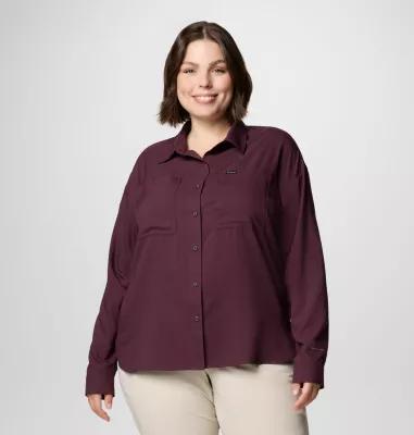 Columbia Women's Silver Ridge Utility Long Sleeve Shirt - Plus Size- Product Image