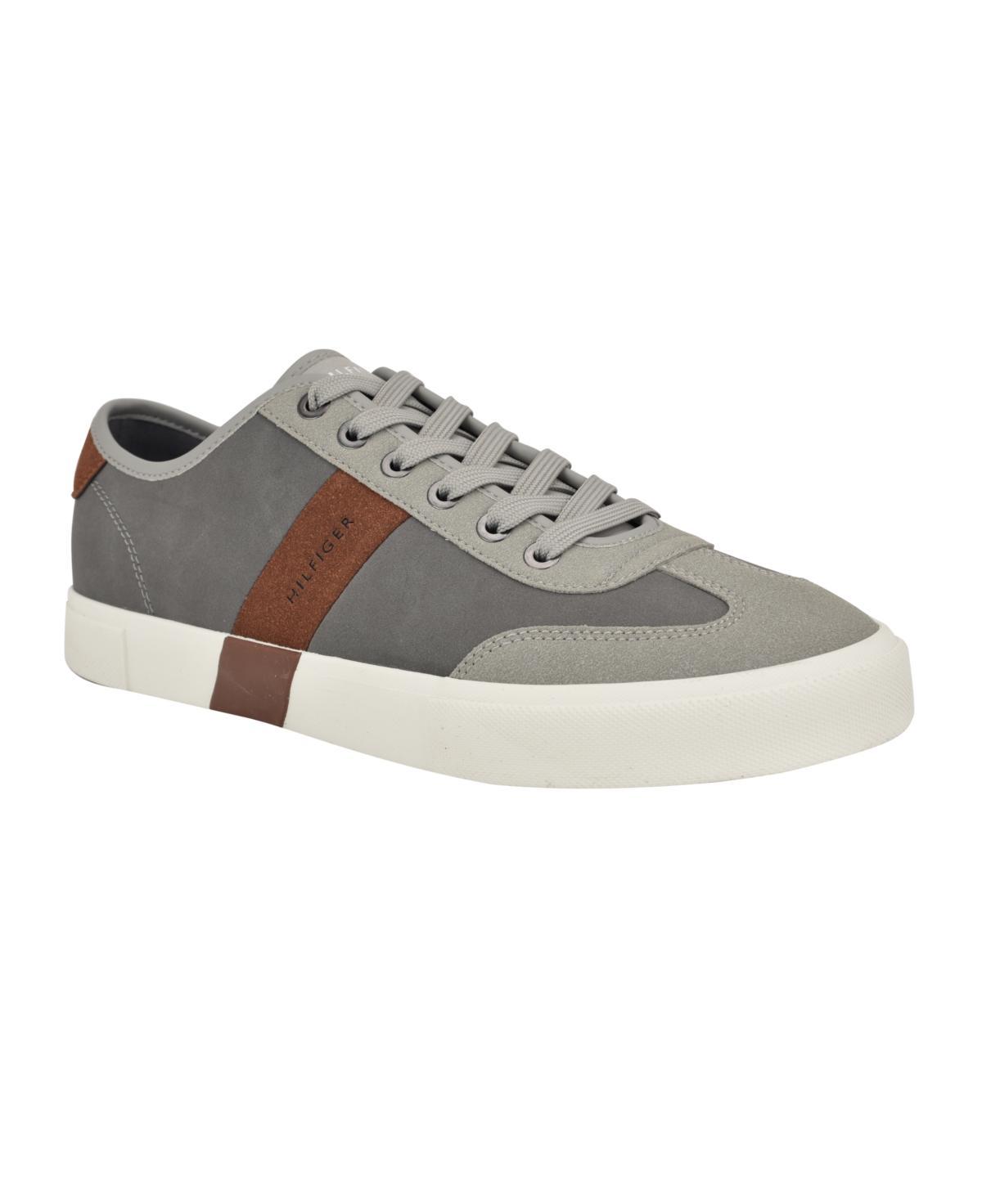 Tommy Hilfiger Mens Pandora Lace Up Low Top Sneakers - Grey Product Image