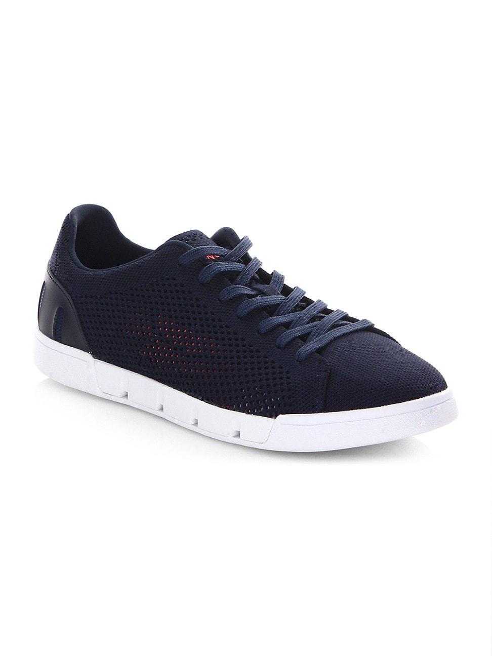 Mens Tennis Cupsole Mesh-Knit Sneakers Product Image