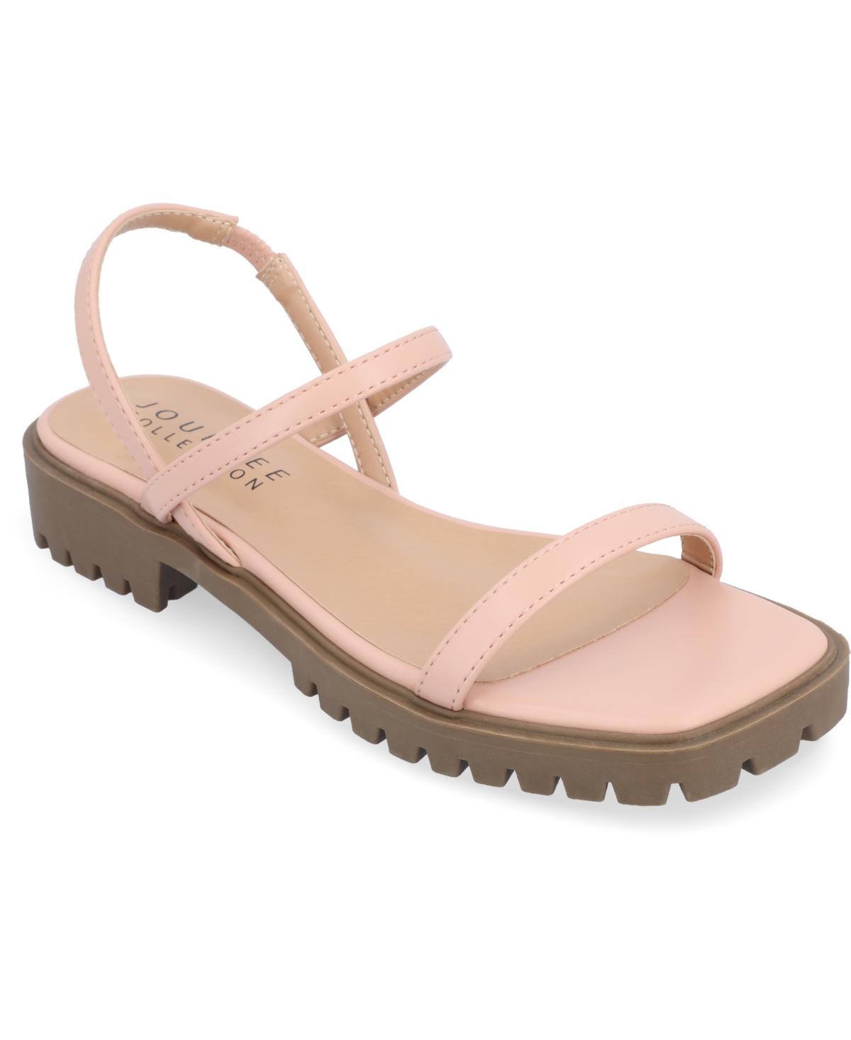 Journee Collection Womens Nylah Lug Platform Sandals Product Image