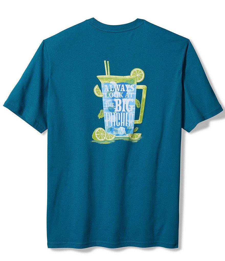 Tommy Bahama Big & Tall Always Look At The Big Pitcher Short Sleeve Graphic T-Shirt Product Image