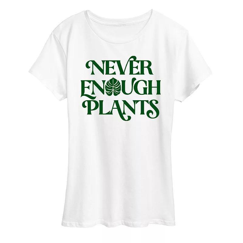 Womens Never Enough Plants Graphic Tee Product Image