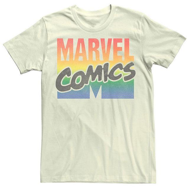 Mens Marvel Comics Rainbow Logo Tee Product Image