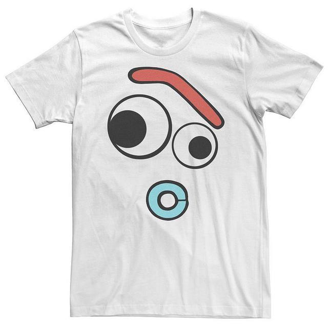 Big & Tall Disney / Pixar Toy Story 4 Forky Large Surprised Face Tee, Mens, Size: 3XL Tall, White Product Image