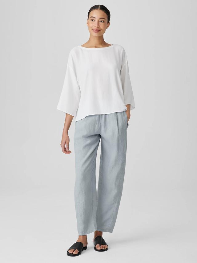 EILEEN FISHER Garment-Dyed Organic Linen Lantern Pantfemale Product Image