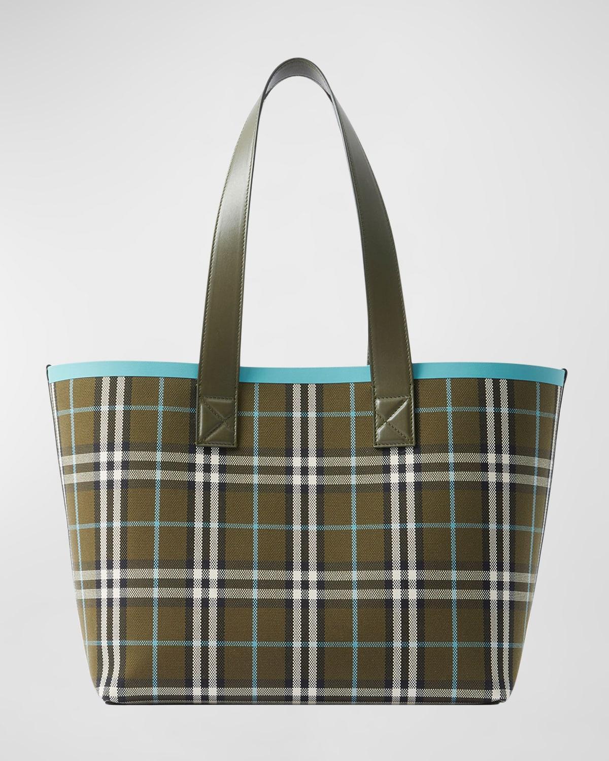 London Check Canvas Tote Bag Product Image