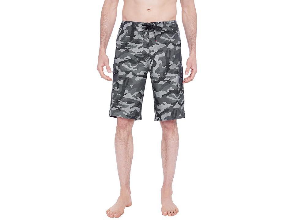 Quiksilver Manic Camo 22 Boardshorts (Black Camo) Men's Swimwear Product Image