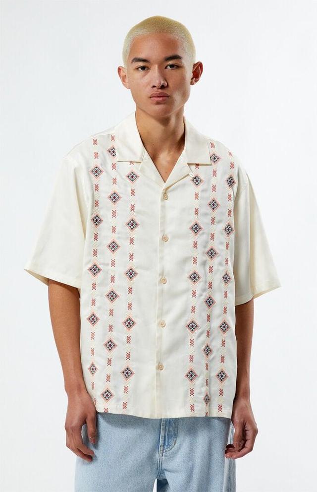 Men's Archie Embroidered Oversized Camp Shirt Product Image