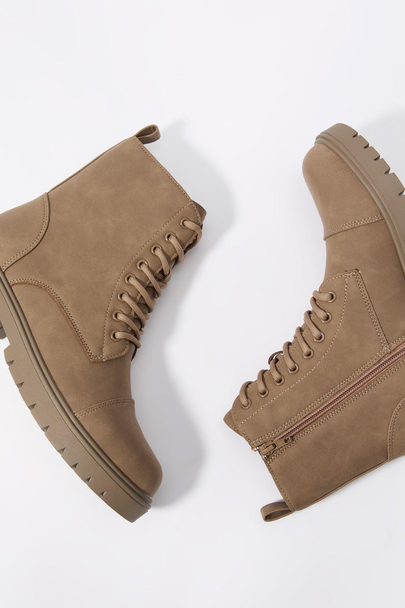 Faux Suede Lace Up Boot Female product image