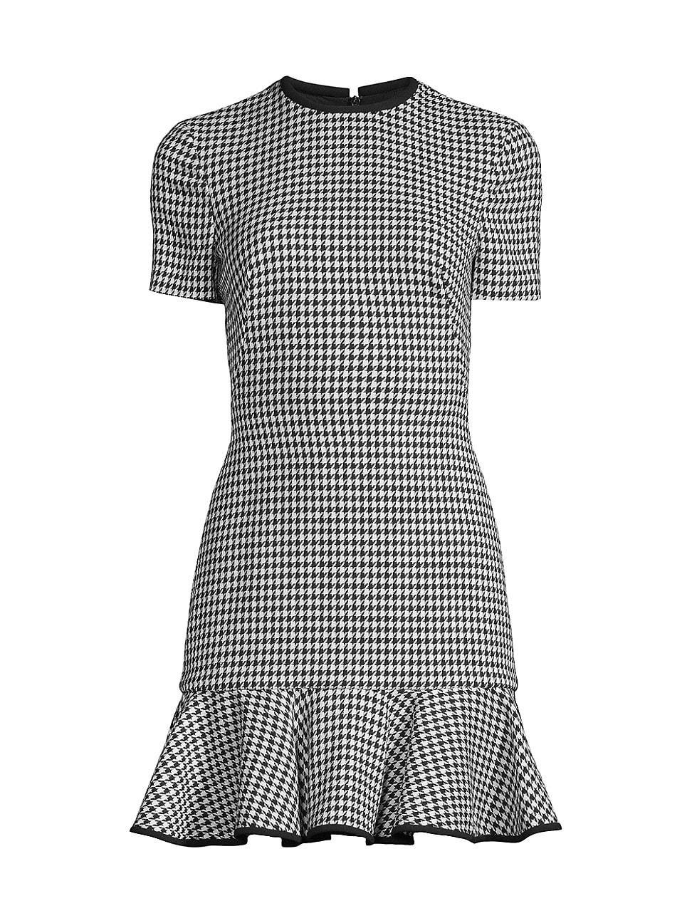 Womens Melanie Houndstooth Minidress Product Image