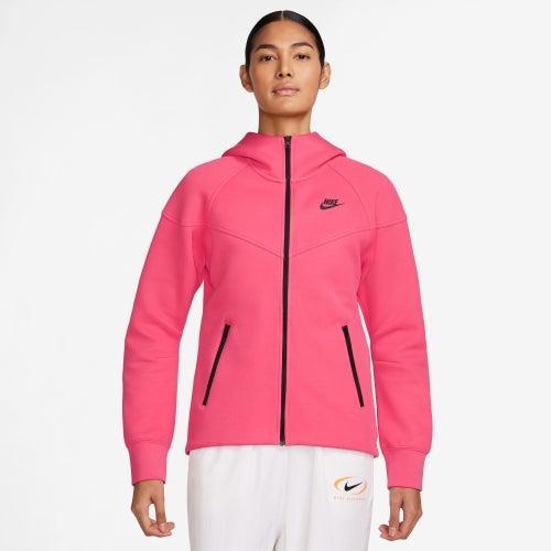 Nike Womens NSW Tech Fleece WR Full-Zip Hoodie - Astro Pink/Black Product Image