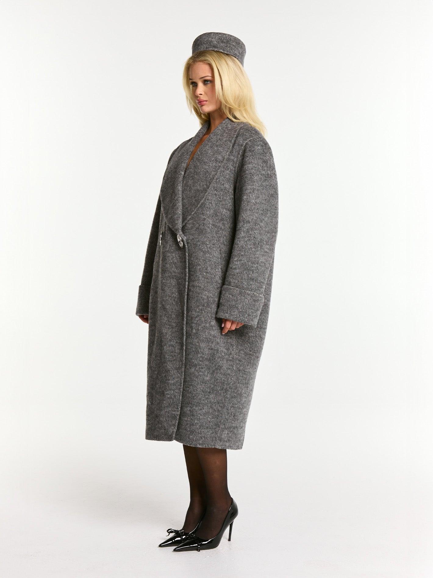 Audrina Coat (Grey) Product Image