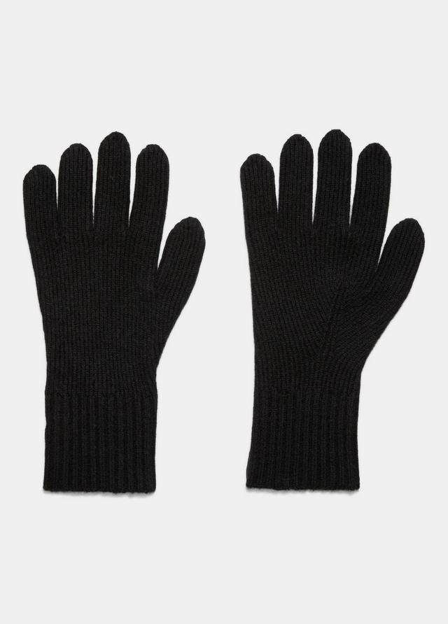 Wool-Cashmere Shaker-Stitch Glove Product Image