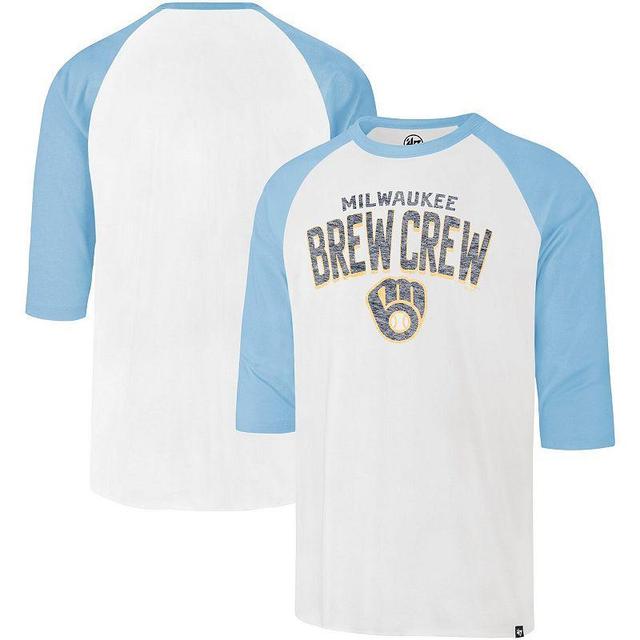 Mens 47 Cream Milwaukee Brewers City Connect Crescent Franklin Raglan Three-Quarter Sleeve T-Shirt Product Image