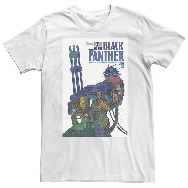 Big & Tall Marvel Rise of Black Panther #3 Comic Cover Tee, Mens White Product Image