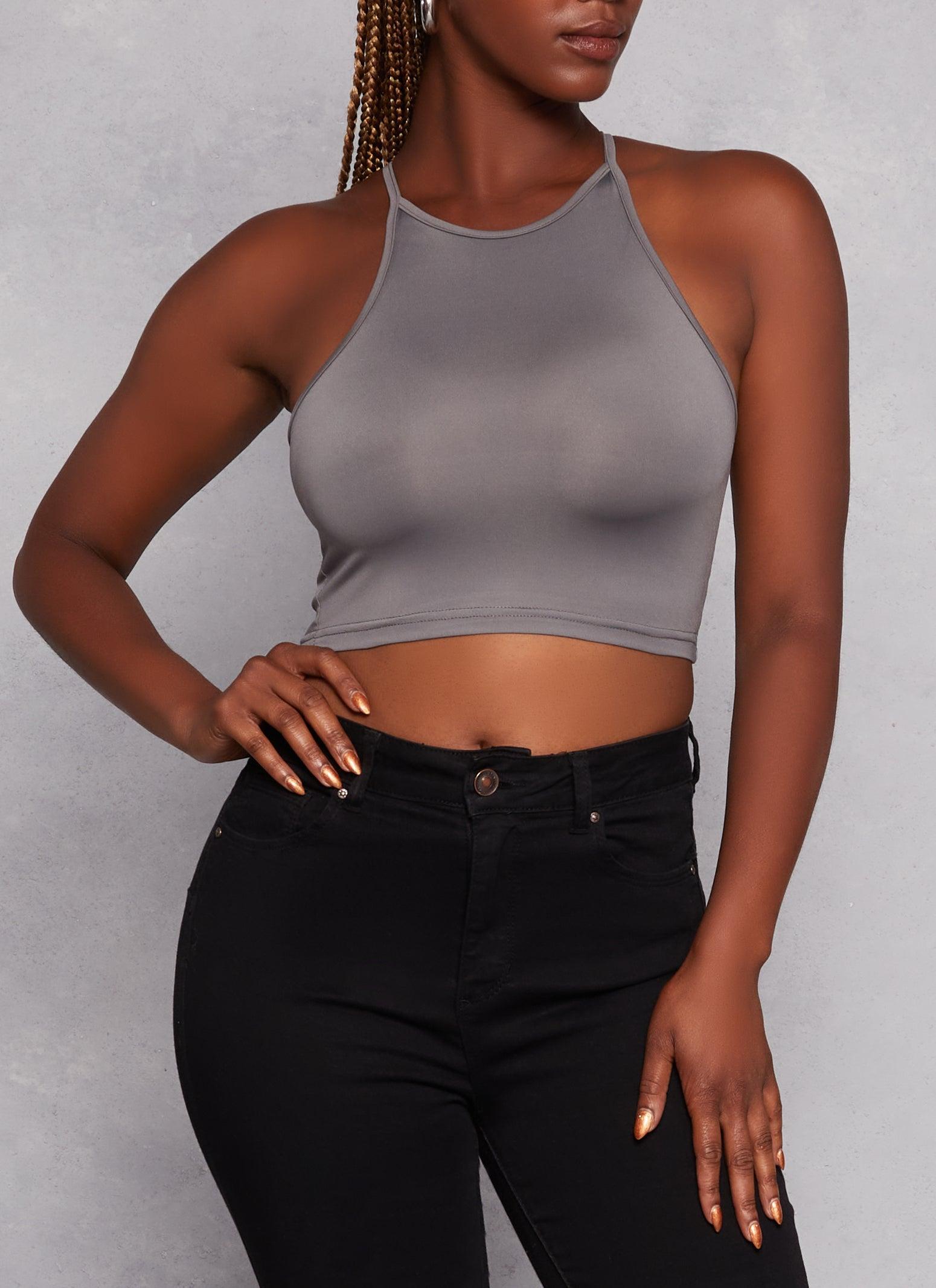 Womens Daisy High Neck Cropped Cami Product Image