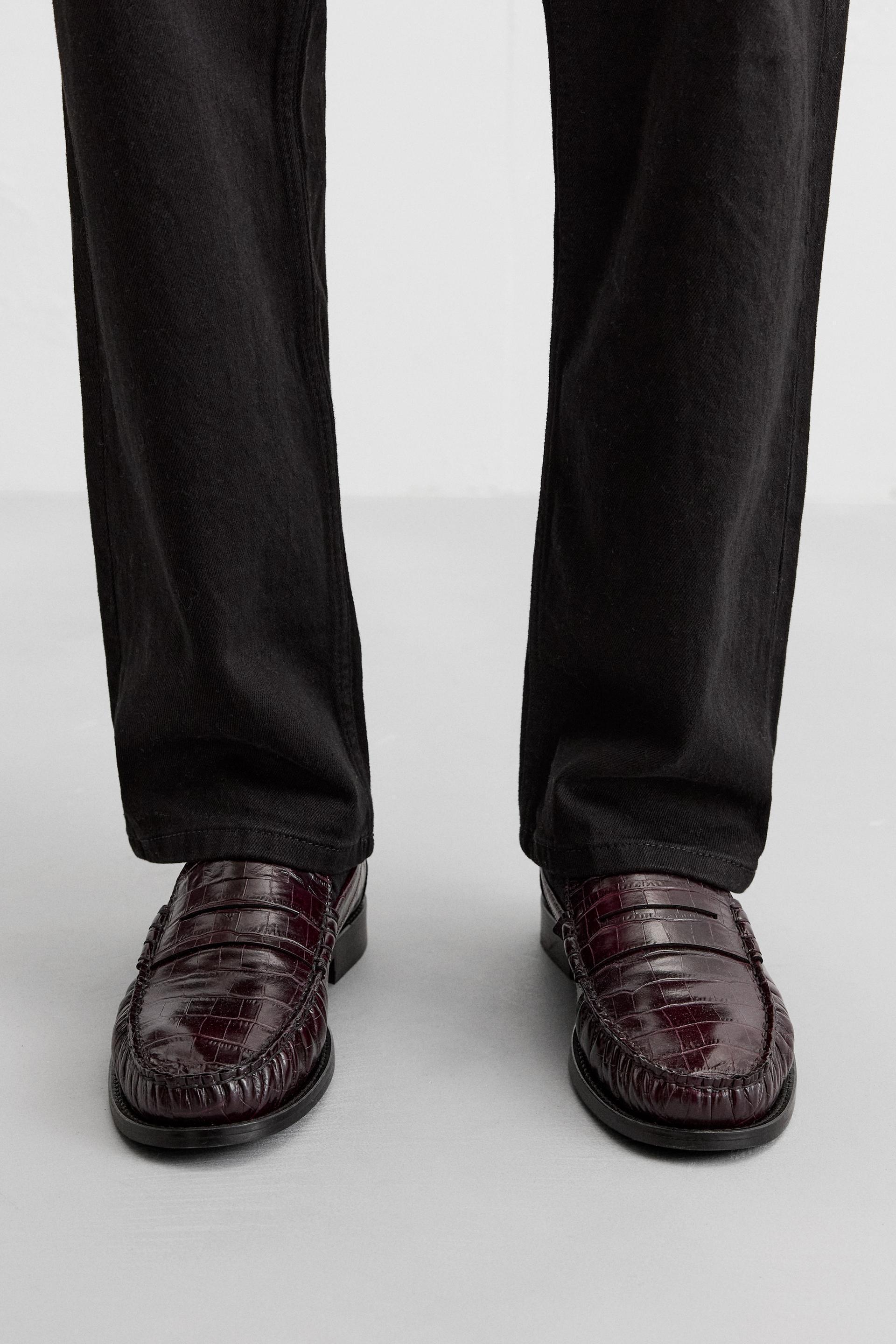 EMBOSSED LEATHER LOAFERS LIMITED EDITION Product Image