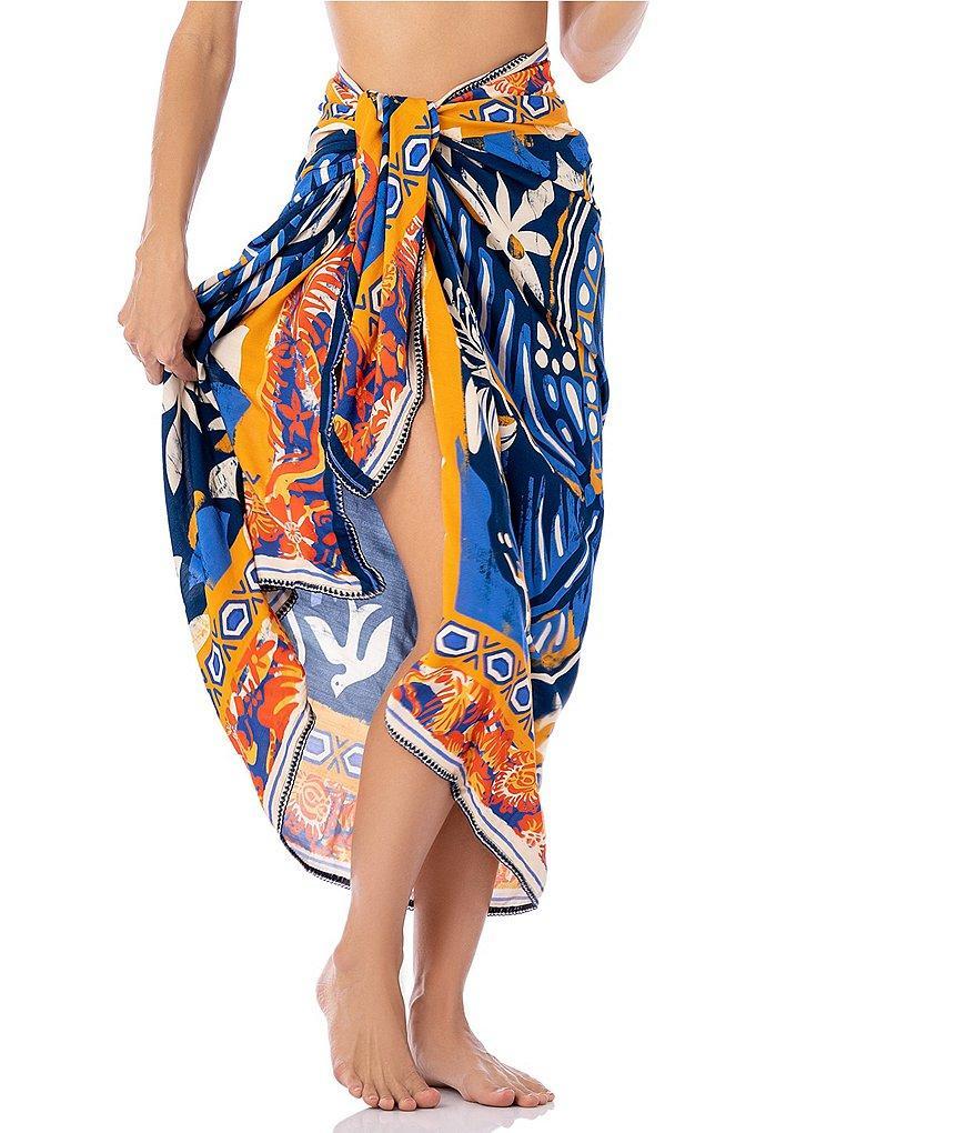 Maaji Isla Pareo Decorative Stitch Sarong Cover-Up Product Image