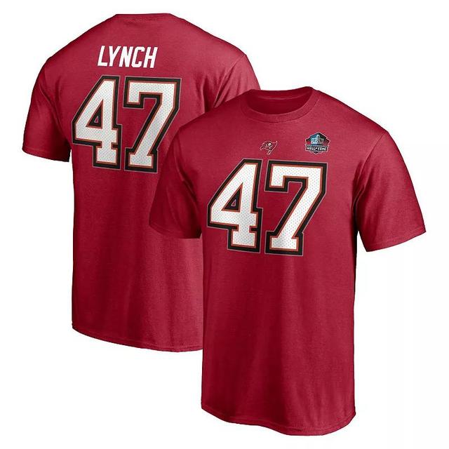 Mens Fanatics Branded John Lynch Tampa Bay Buccaneers NFL Hall of Fame Class of 2021 Name & Number T-Shirt Product Image