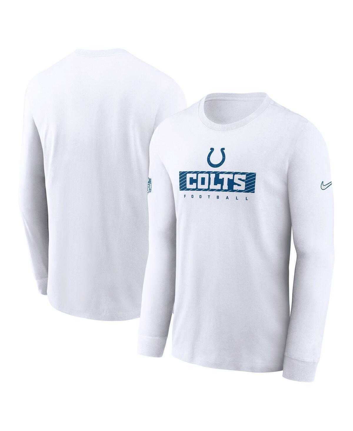 Indianapolis Colts Sideline Team Issue Nike Men's Dri-FIT NFL Long-Sleeve T-Shirt Product Image