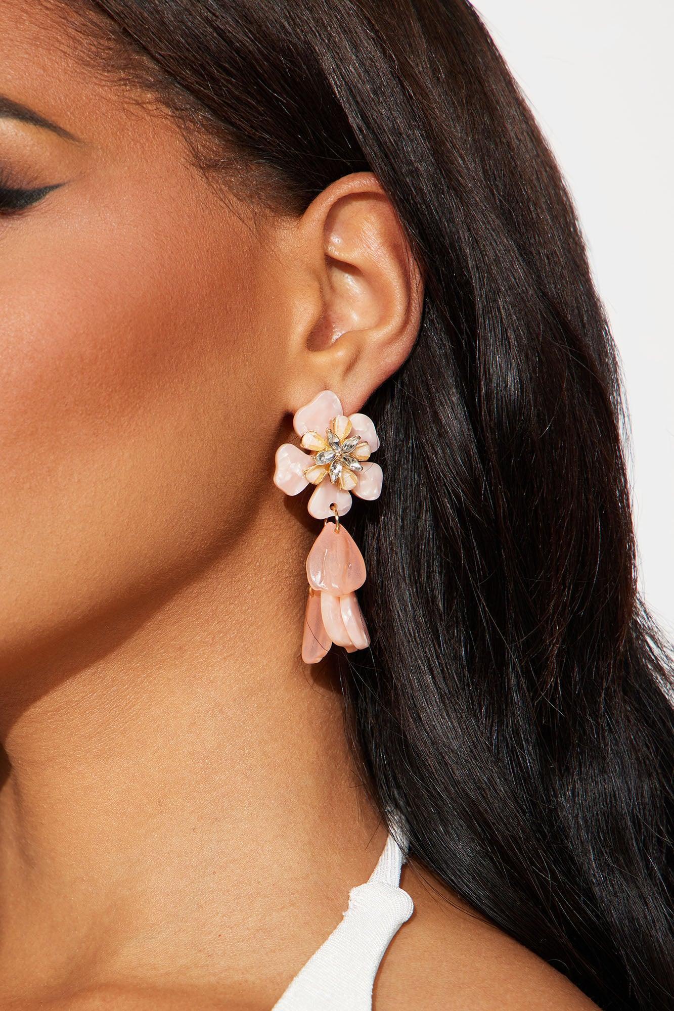 Miss Adelina Earrings - Pink Product Image