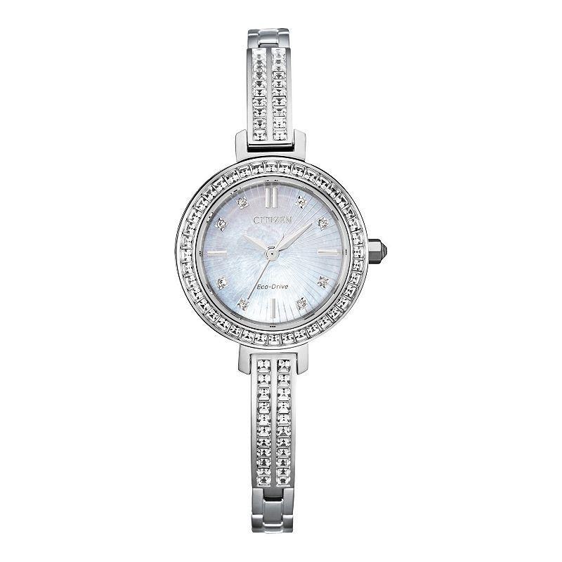 Womens Citizen Eco-Drive Crystal Bangle Watch - EM0863-53D Multicolor Product Image