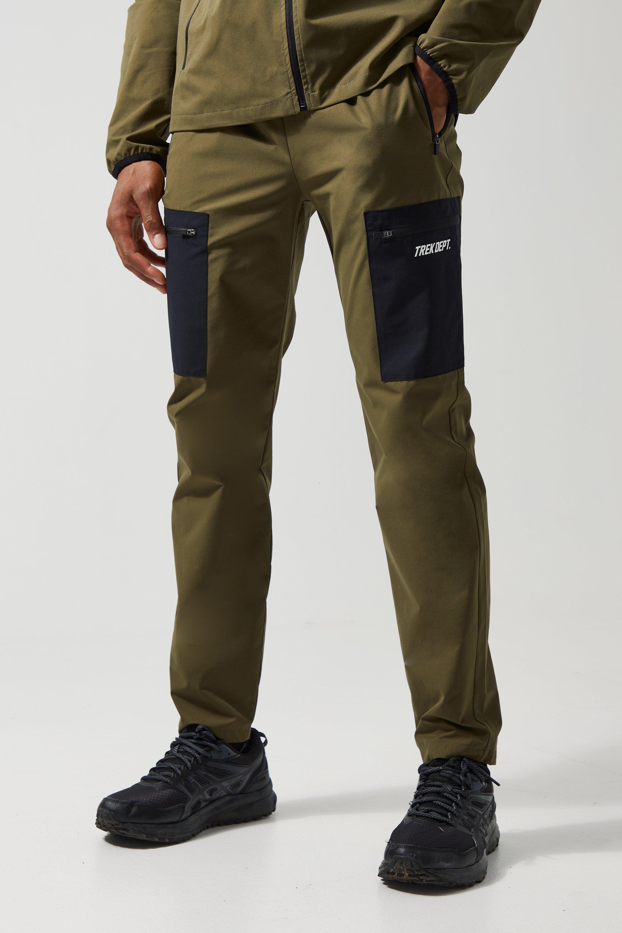 Active 4 Way Stretch Cargo Joggers | boohooMAN USA Product Image