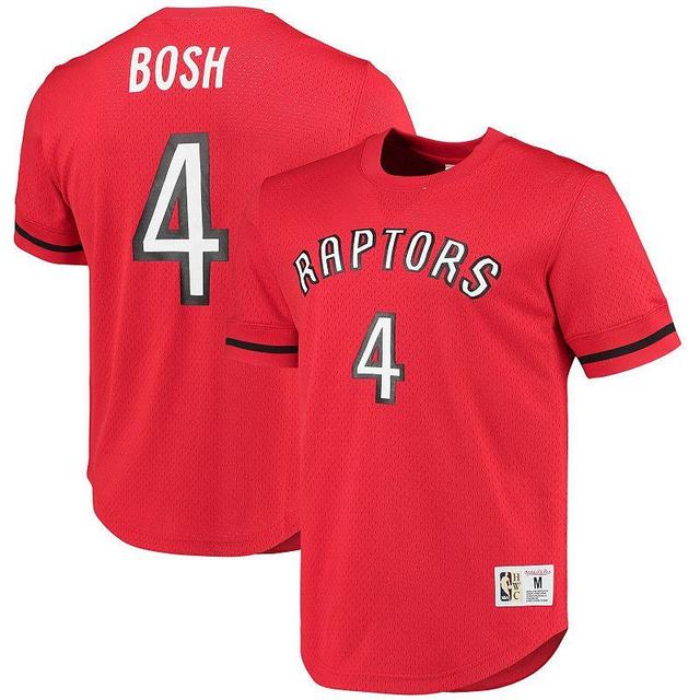 Mens Mitchell & Ness Chris Bosh Red Toronto Raptors 2003 Mesh Name & Number T-Shirt Product Image