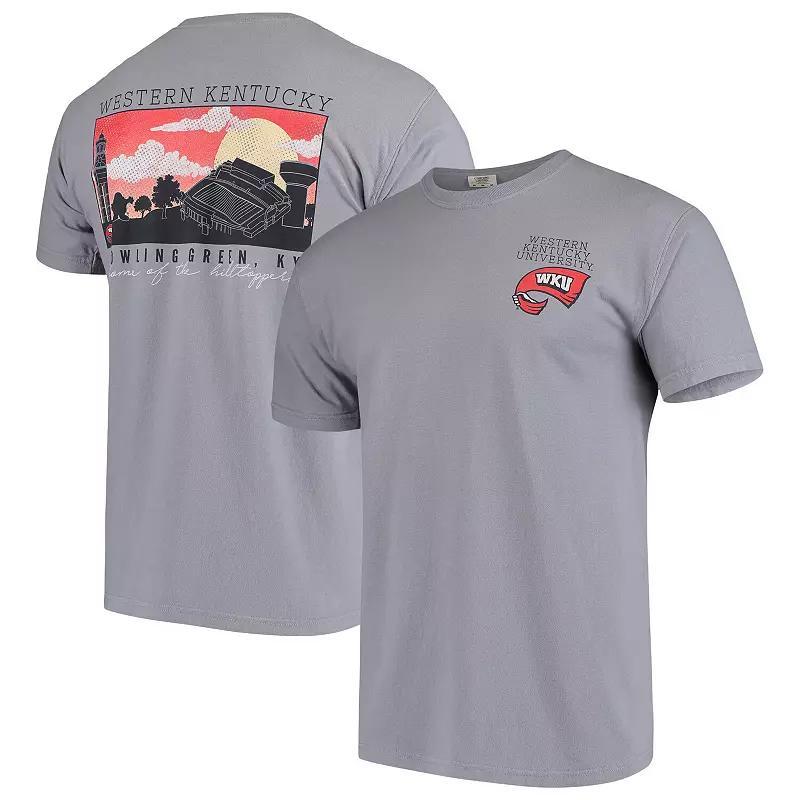 Western Kentucky Hilltoppers Comfort Colors Campus Scenery T-Shirt - Gray, Mens Product Image