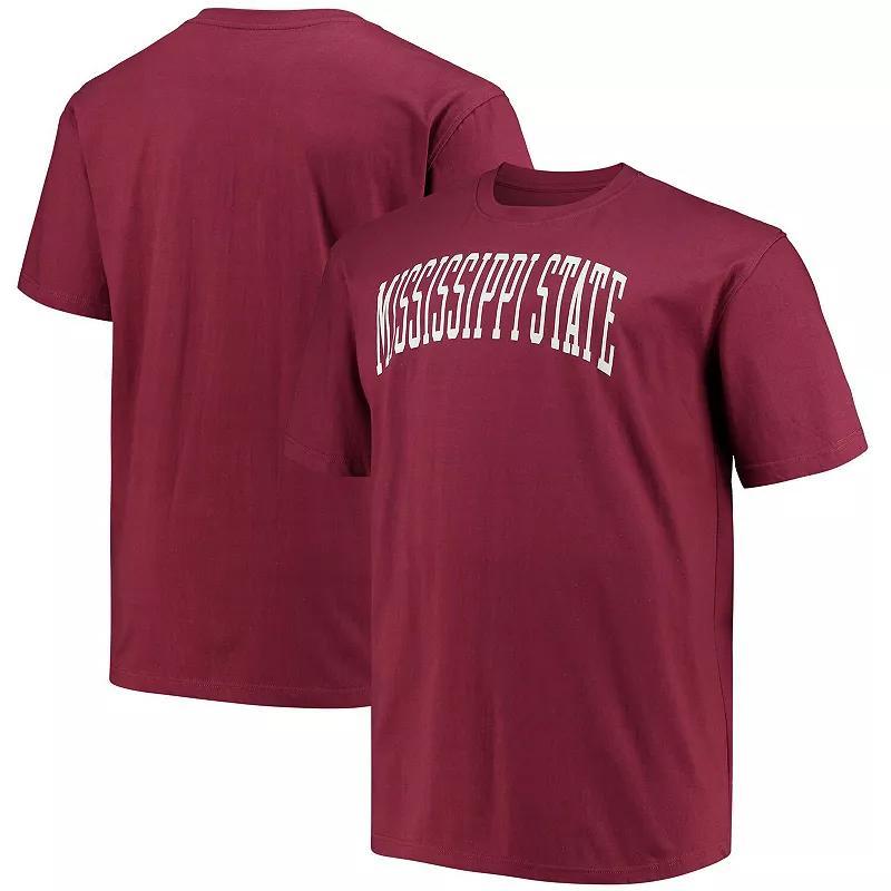 Mens Champion Maroon Mississippi State Bulldogs Big & Tall Arch Team Logo T-Shirt Product Image