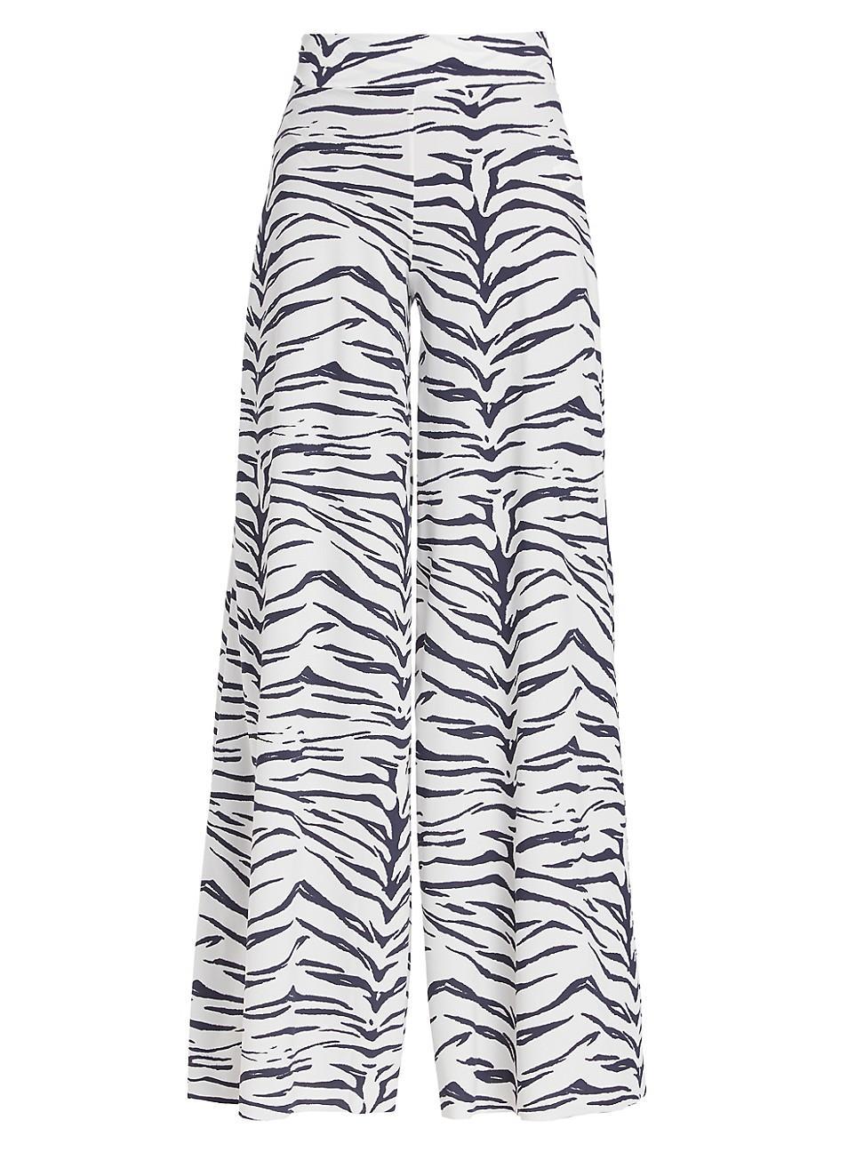 Womens Skyla Zebra Print Pants Product Image