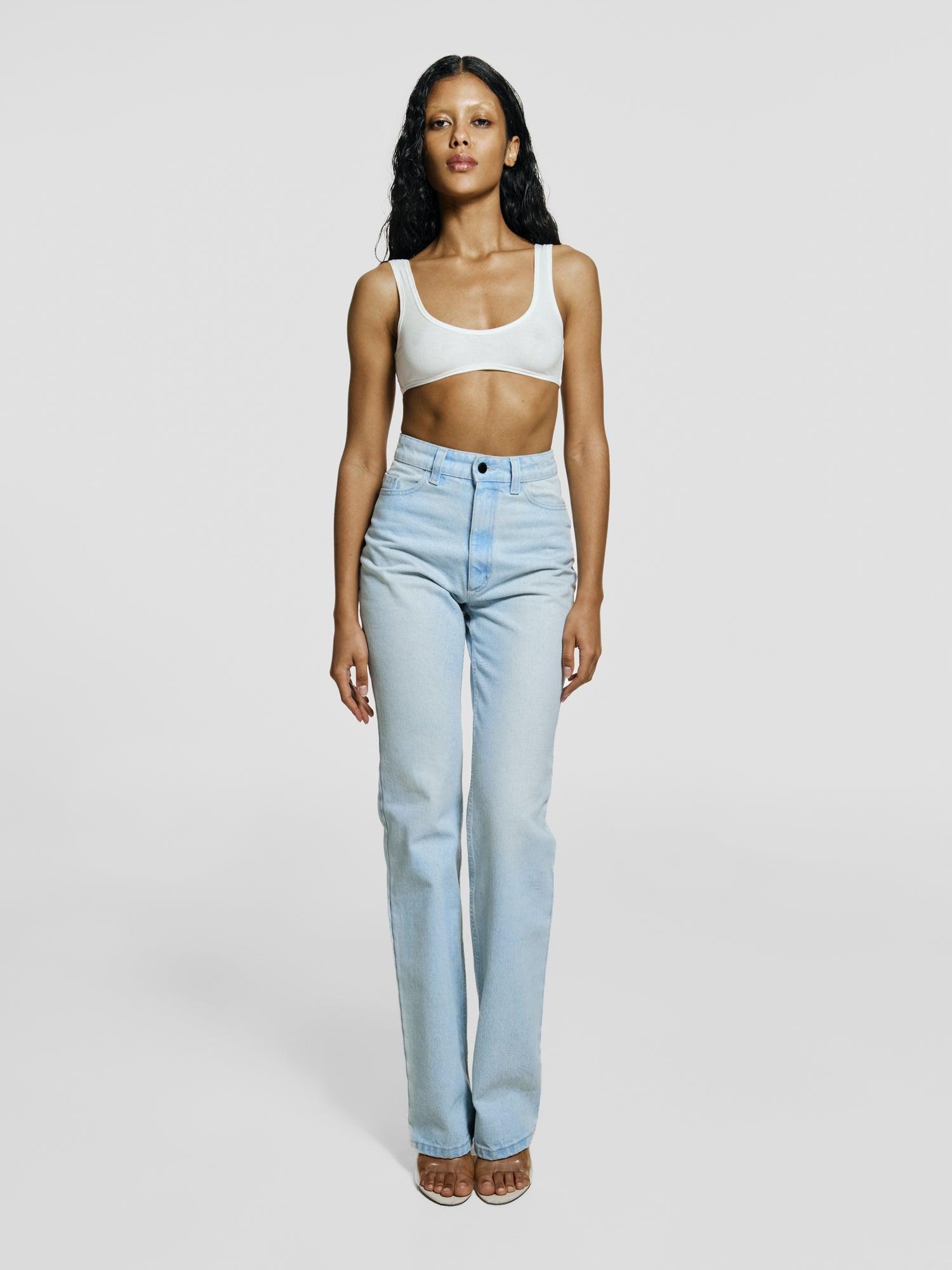 Milkshake top in Blanc Product Image