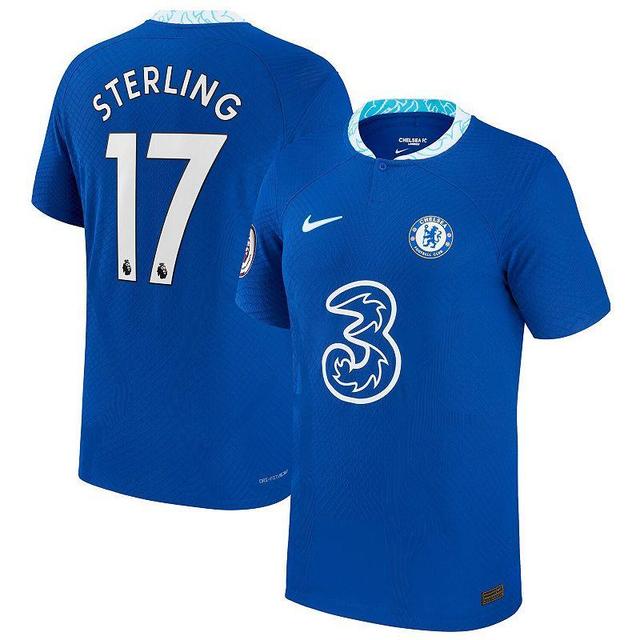 Mens Nike Raheem Sterling Blue Chelsea 2022/23 Home Vapor Match Authentic Jersey Product Image