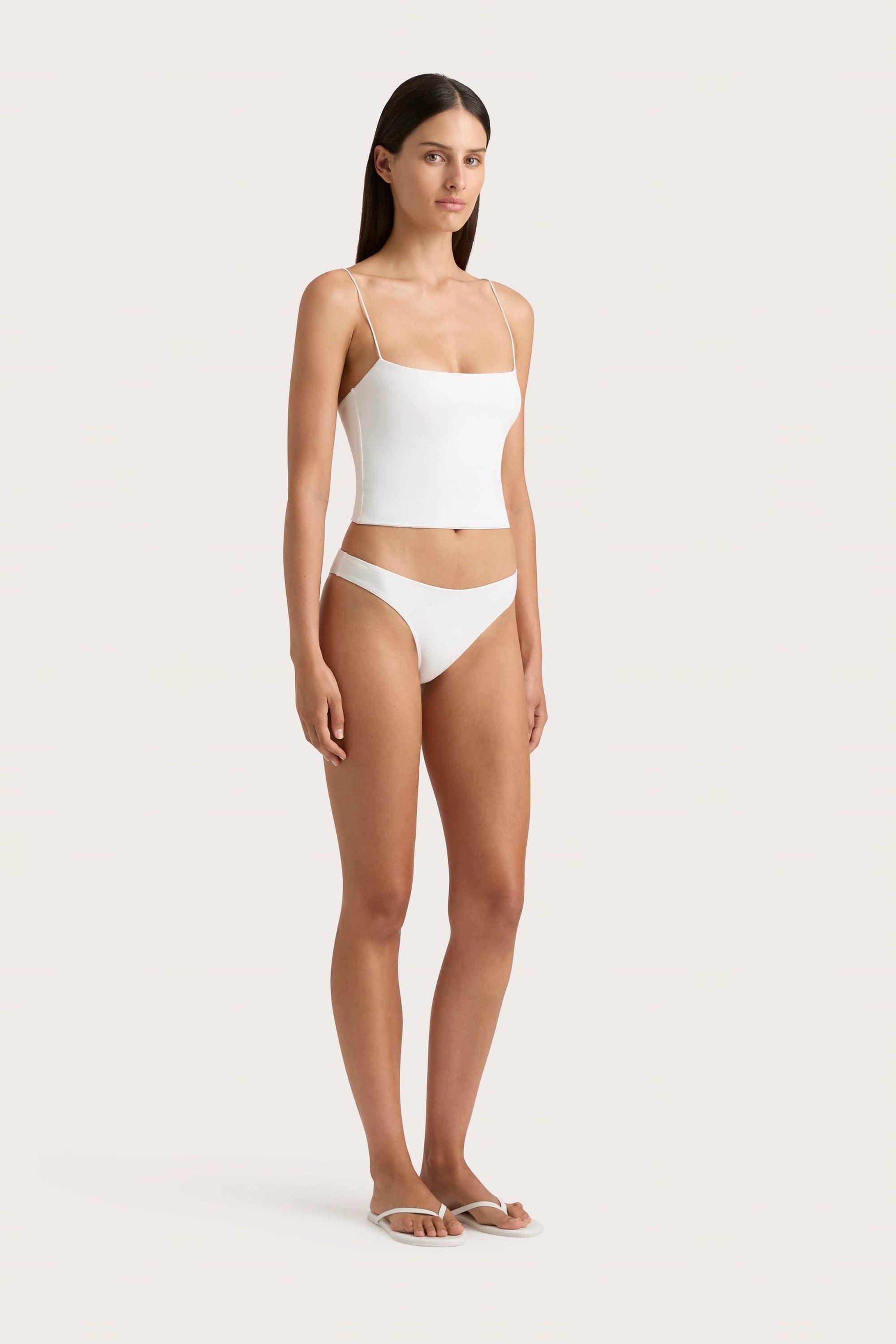 Jean Swim Top White Product Image