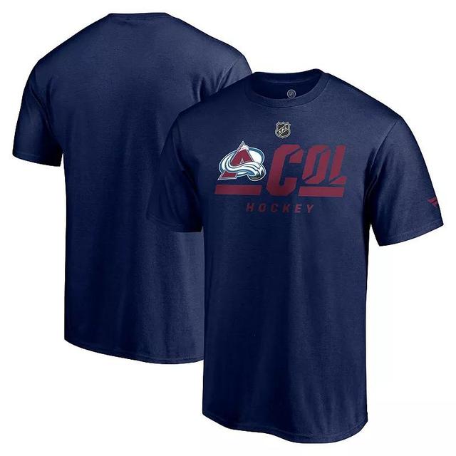 Mens Fanatics Branded Colorado Avalanche Authentic Pro Core Secondary Logo T-Shirt Blue Product Image