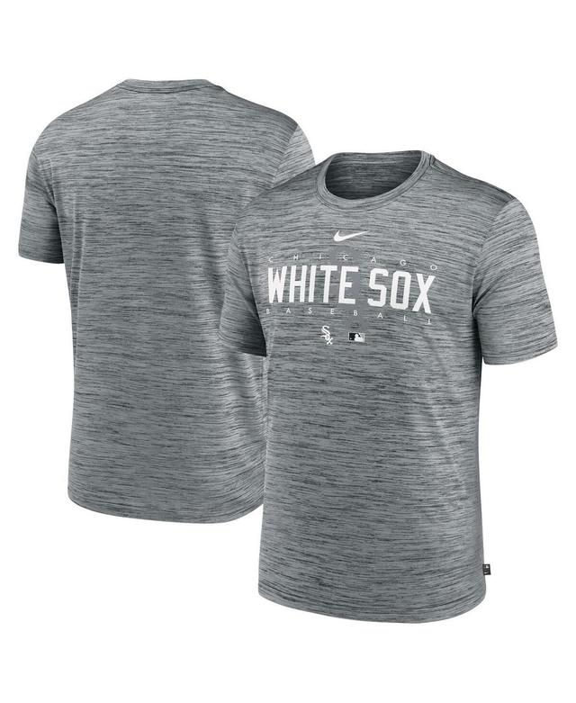 Mens Nike Heather Gray Chicago White Sox Authentic Collection Velocity Performance Practice T-shirt Product Image