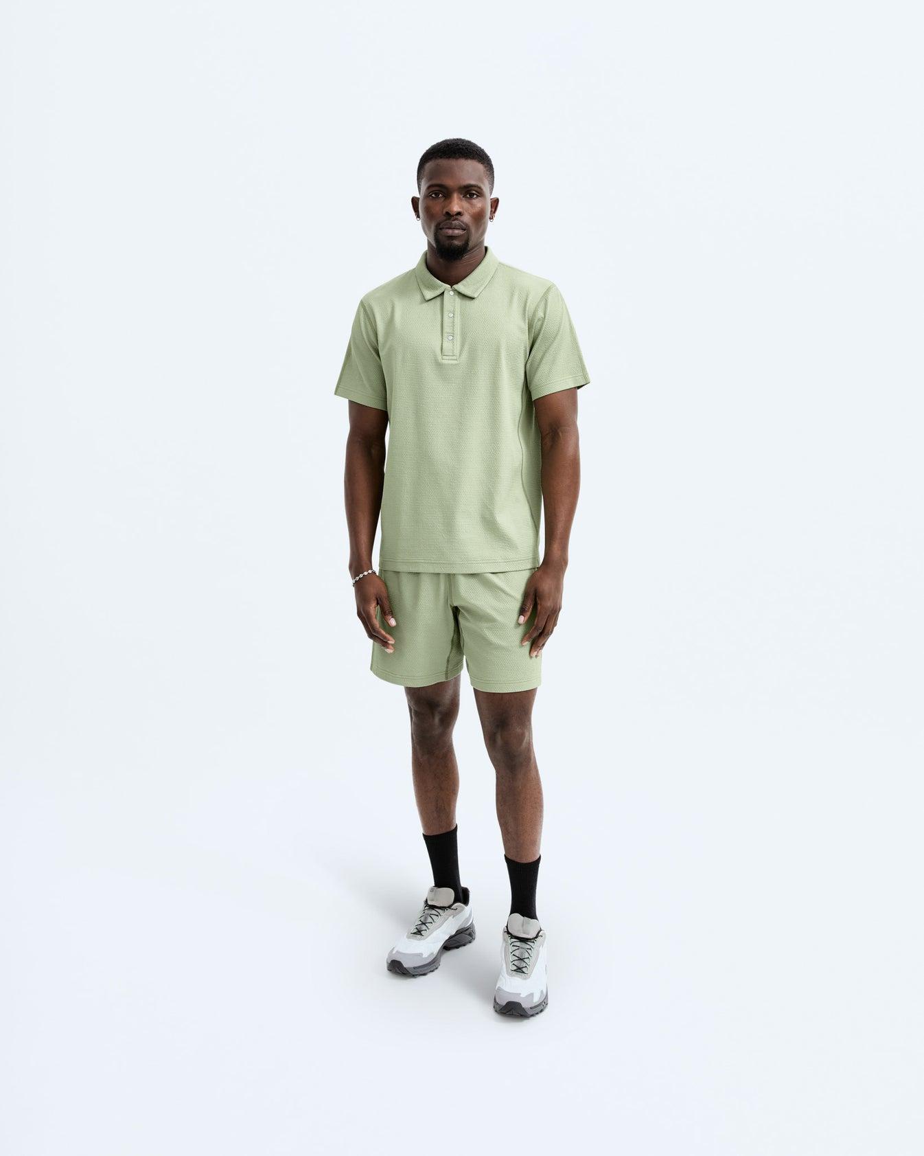 Reigning Champ Men's SOLOTEX MESH TIEBREAK POLO Product Image