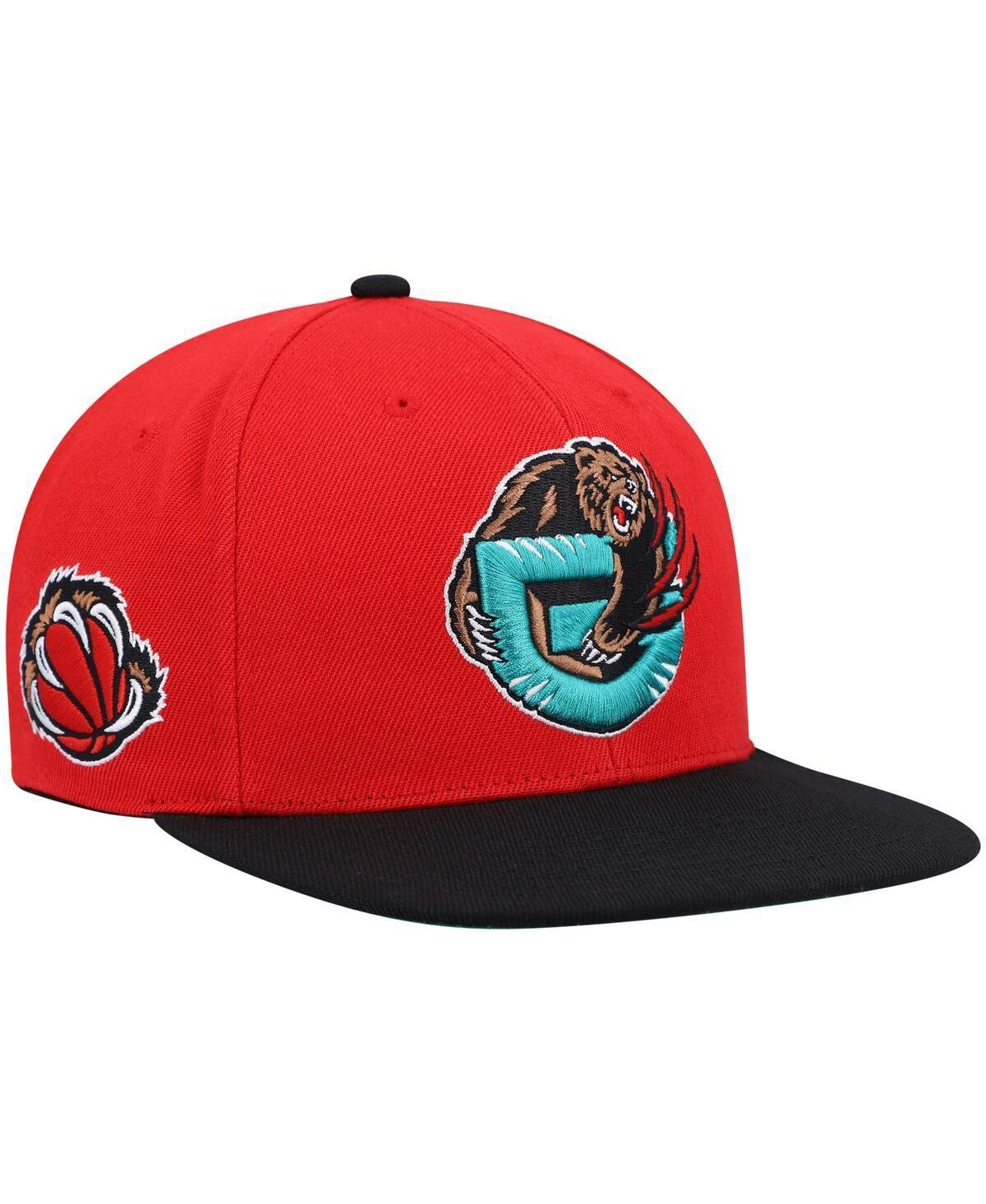 Mens Mitchell & Ness Red Vancouver Grizzlies Hardwood Classics Snapback Hat - Red Product Image