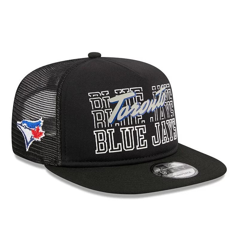 Mens New Era Toronto Blue Jays Street Team A-Frame Trucker 9FIFTY Snapback Hat Product Image