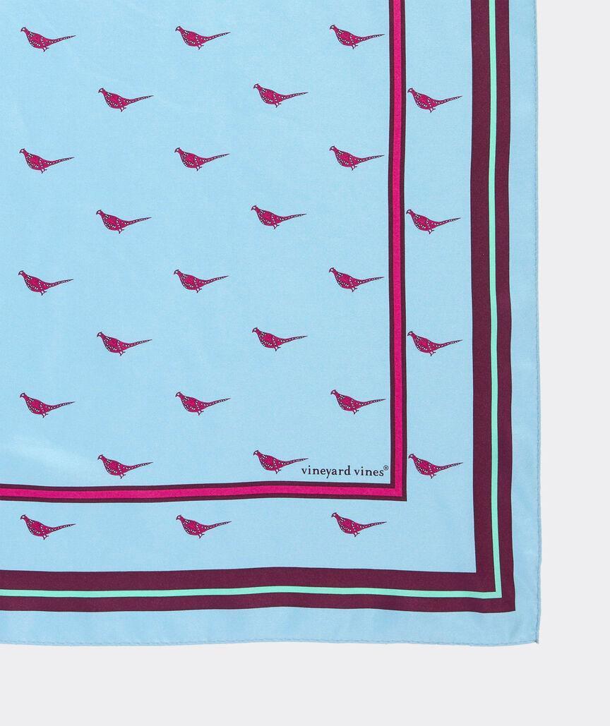 Pheasant Print Silk Bandana Product Image