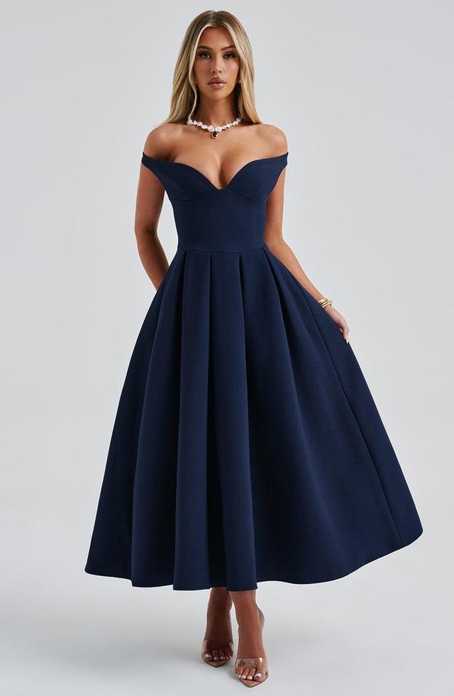 Lanetta Midi Dress - Navy Product Image