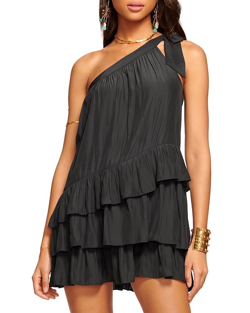 Ramy Brook Riley Tiered One-Shoulder Minidress Product Image