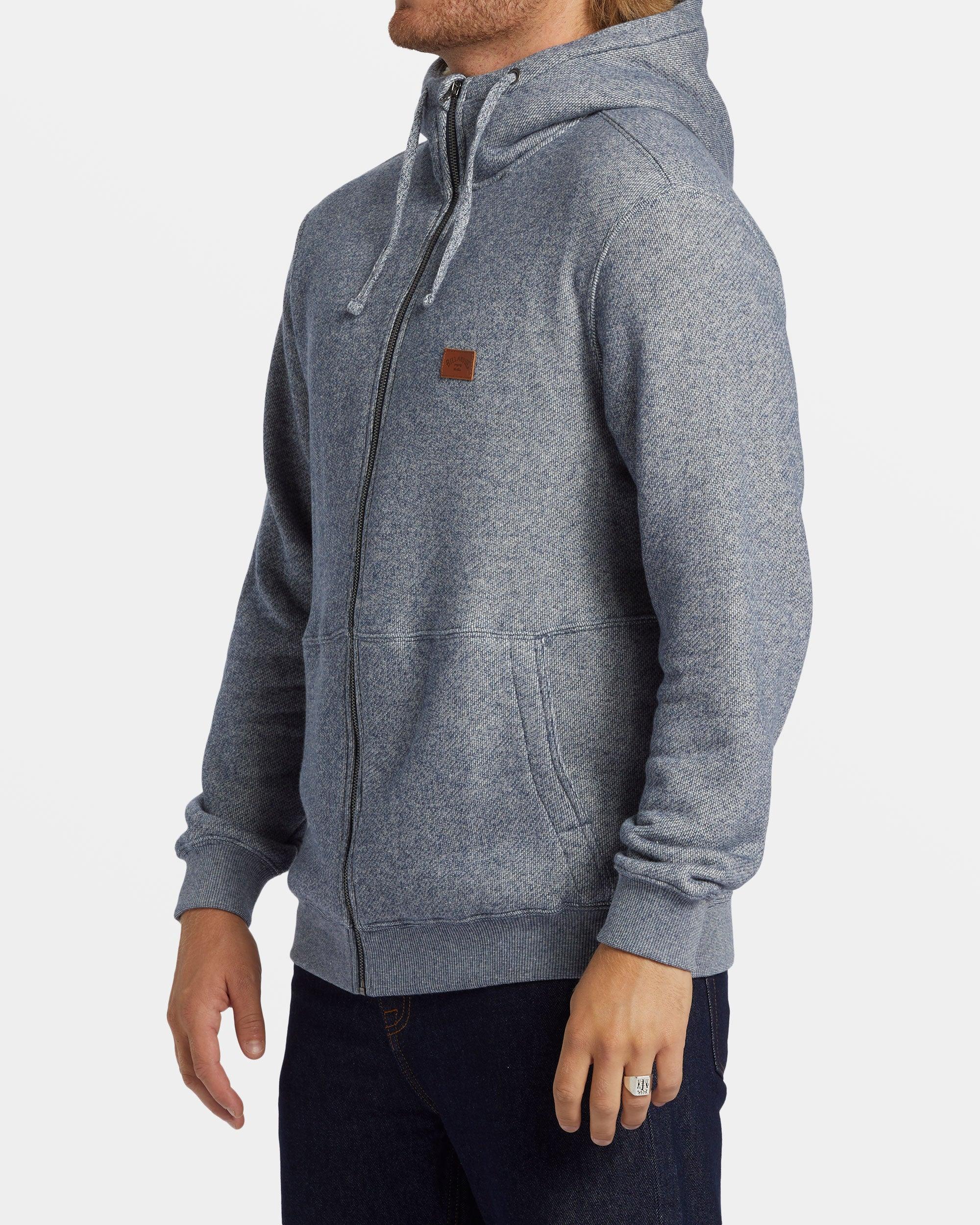 Hudson Zip Hoodie - Dusty Navy Heather Male Product Image