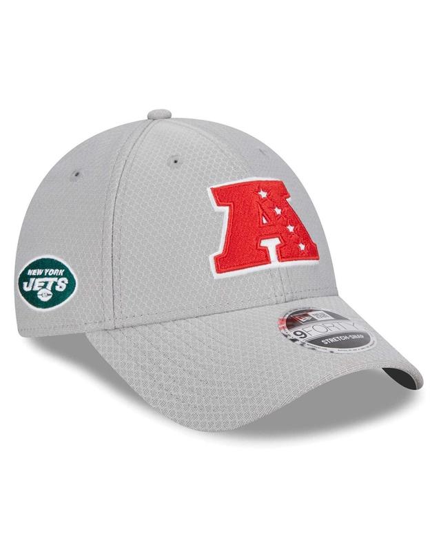 Mens New Era Gray New York Jets 2024 Pro Bowl 9FORTY Adjustable Hat Product Image